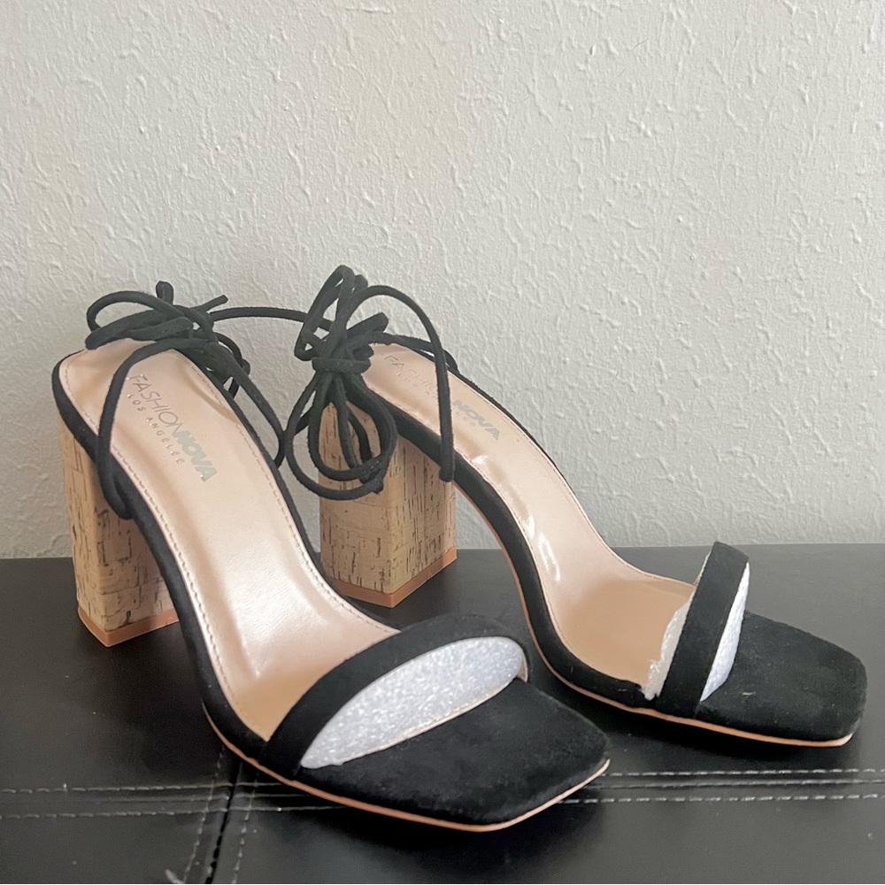 Strappy Block Heels - image 1